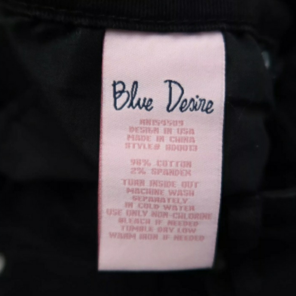 Women's Black Jeans By Blue Desire, Midrise Sz 9, 29x26 - Picture 13 of 14